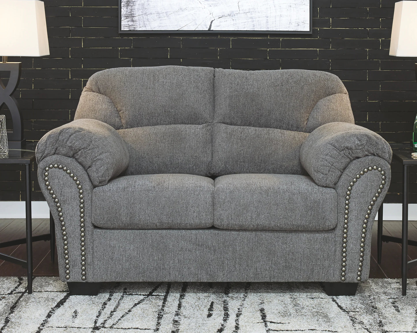 Allmaxx - Pewter - 2 Pc. - Sofa, Loveseat