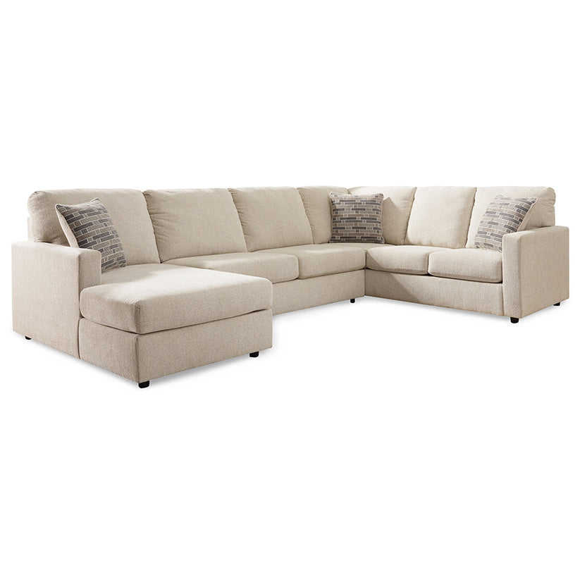 Edenfield - Linen - Left Arm Facing Corner Chaise 3 Pc Sectional