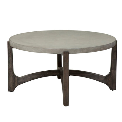 Cascade - Round Cocktail Table - Dark Brown