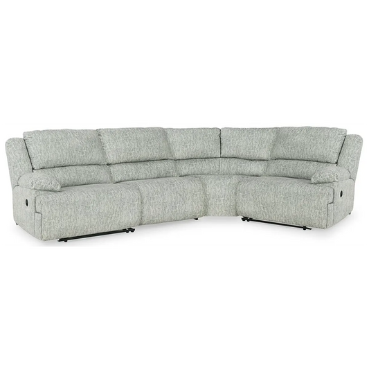 Mcclelland - Gray - 4-Piece Reclining Sectional