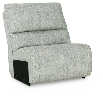 Mcclelland - Gray - 3-Piece Reclining Sectional With Raf Press Back Chaise