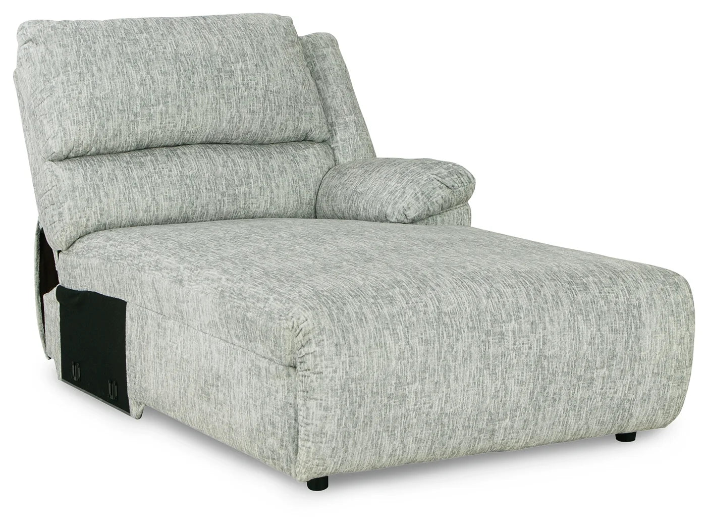 Mcclelland - Gray - 3-Piece Reclining Sectional With Raf Press Back Chaise