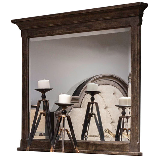 Paradise Valley - Landscape Mirror - Dark Brown