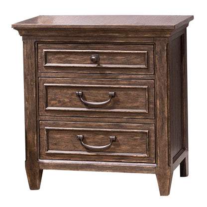 Paradise Valley - Nightstand With Charging Station - Dark Brown