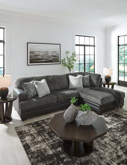 Brixley Pier - Graphite - 2-Piece Sectional With Raf Corner Chaise-2