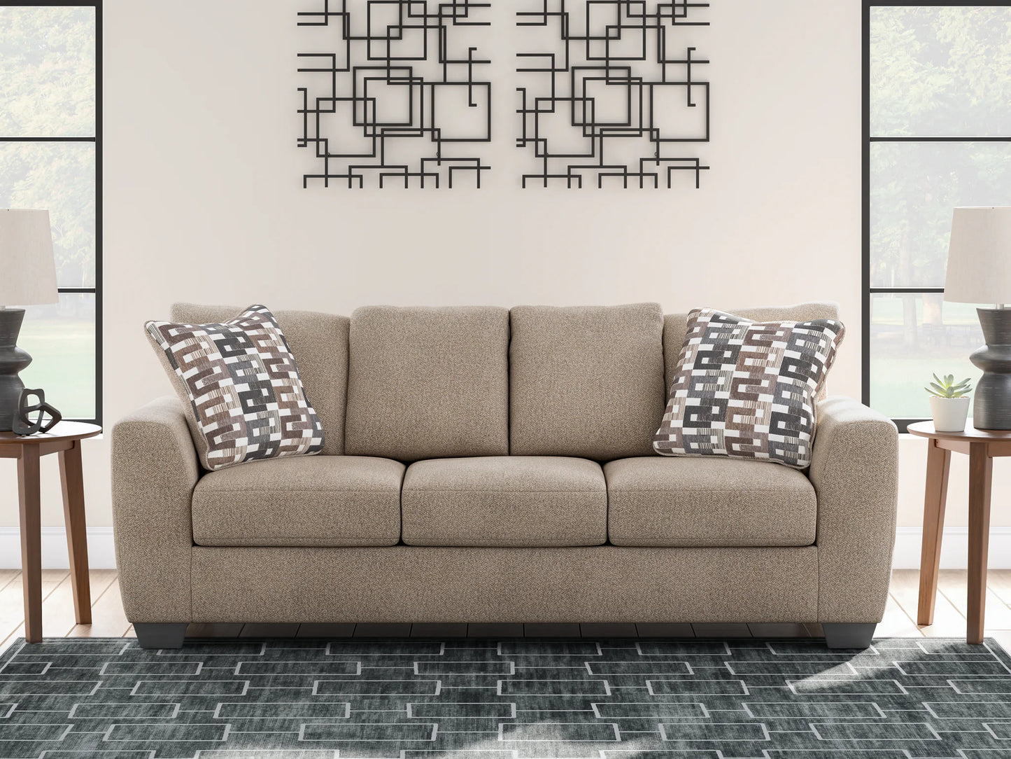 Triston-Peaks - 2 Pc. - Sofa, Loveseat - Suede
