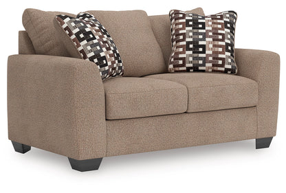 Triston-Peaks - Suede - Loveseat