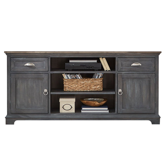 Ocean Isle - 64" Entertainment Tv Stand - Black