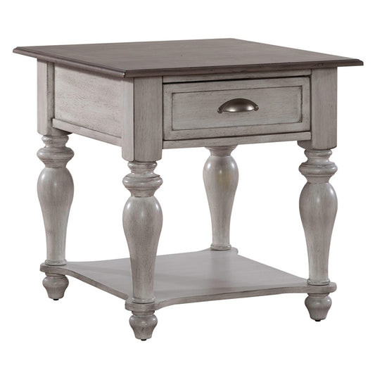 Ocean Isle - Drawer End Table - White