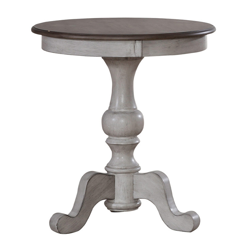 Ocean Isle - Round End Table - White