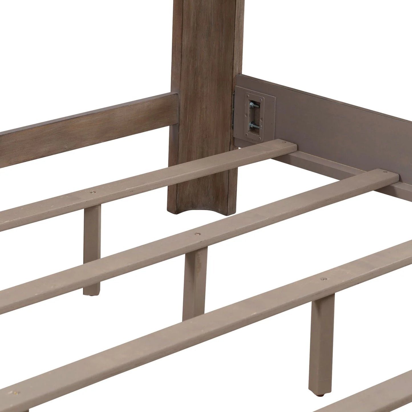 South Bend - King Shelter Bed - Brown