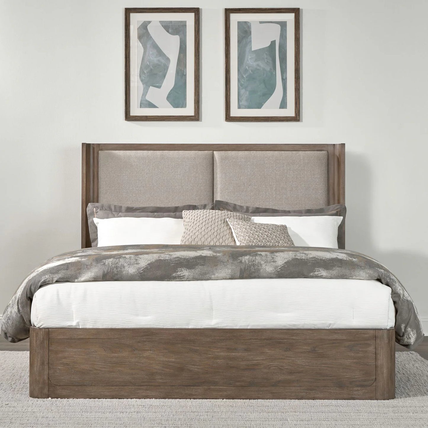 South Bend - King Shelter Bed - Brown