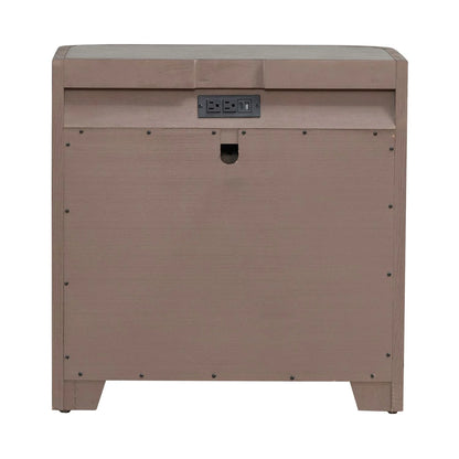 South Bend - Nightstand With Charging Station - Brown