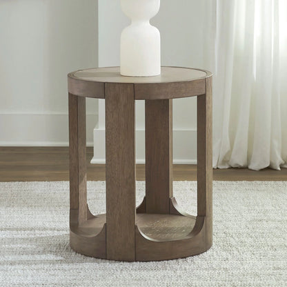 South Bend - Round Chairside Table - Brown