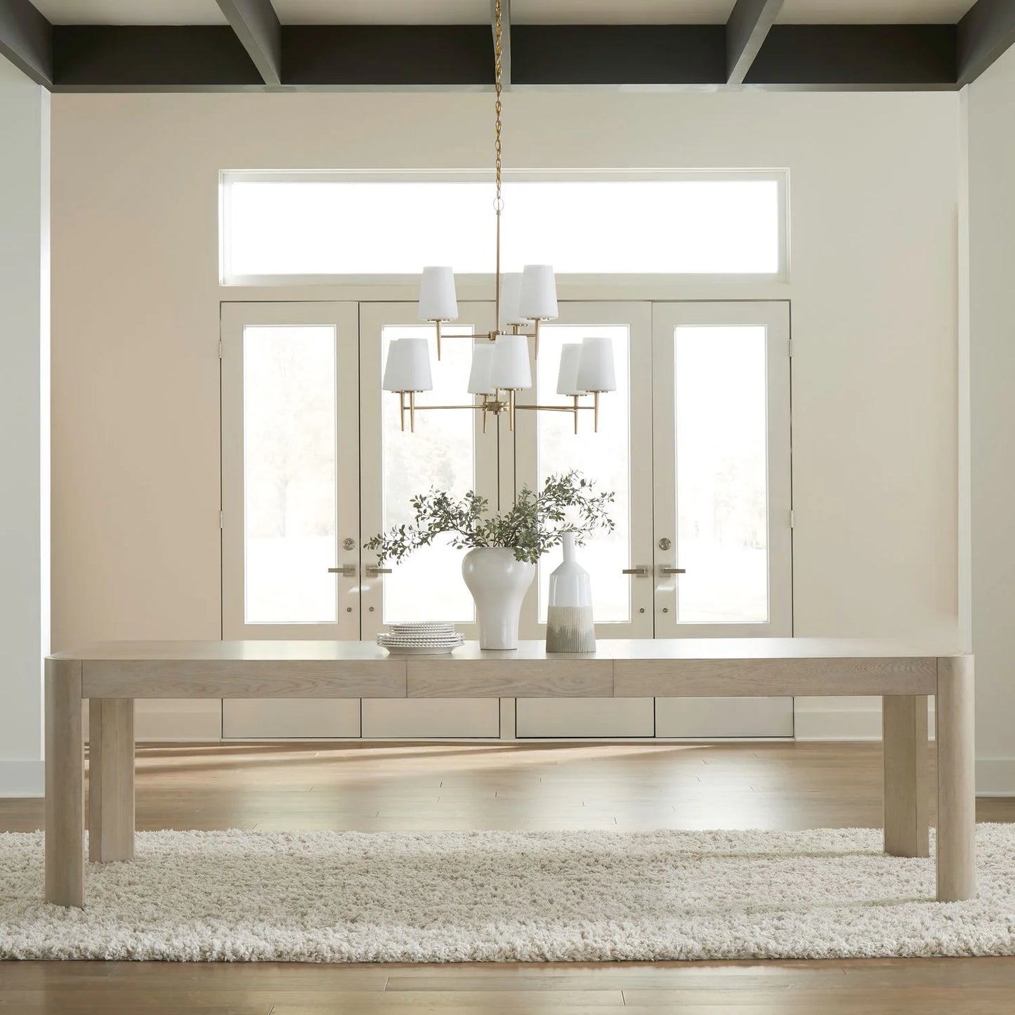 South Bend - Rectangular Leg Table - White