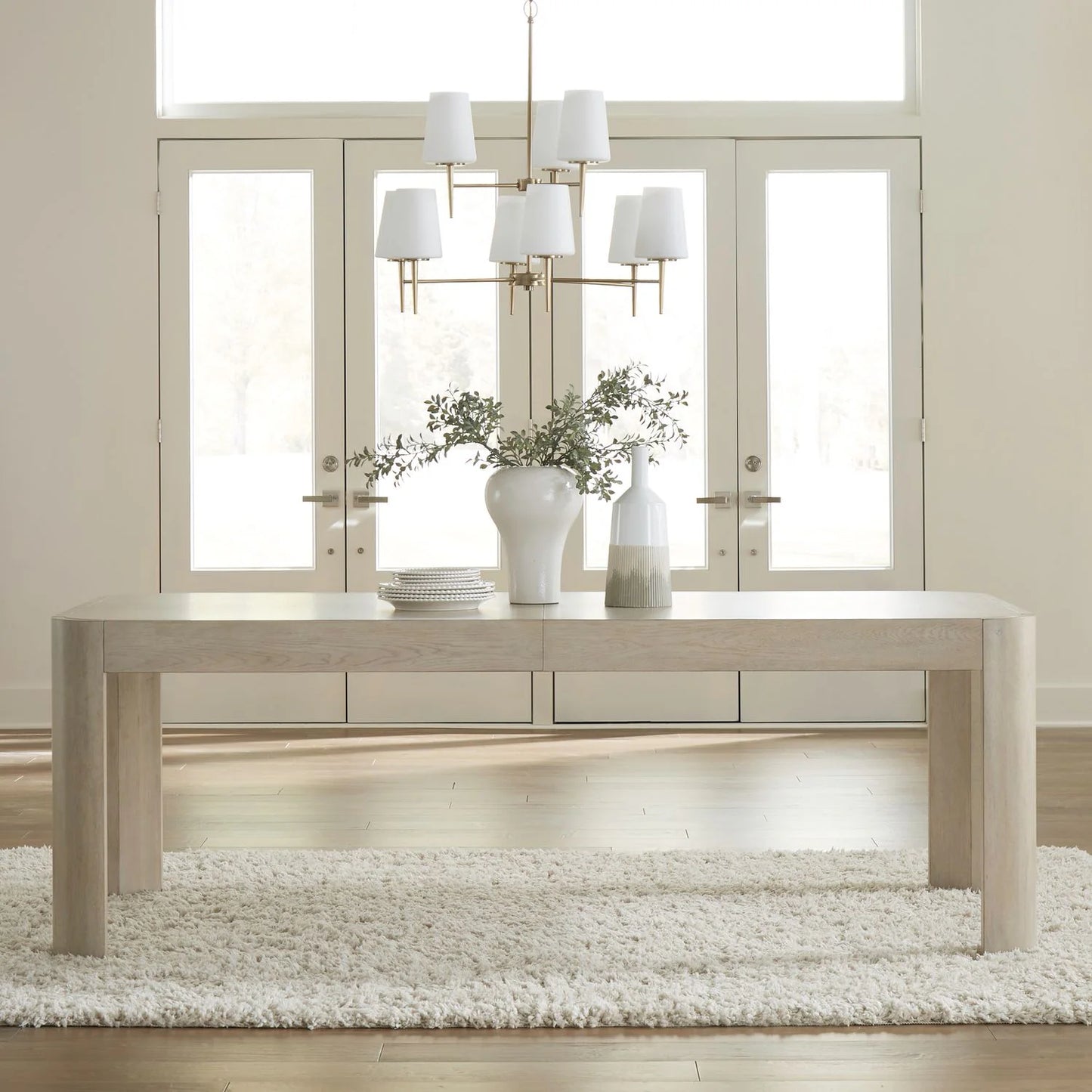 South Bend - Rectangular Leg Table - White