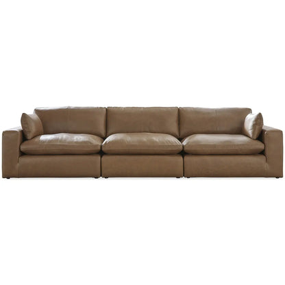 Emilia - Caramel - 3-Piece Sectional Sofa