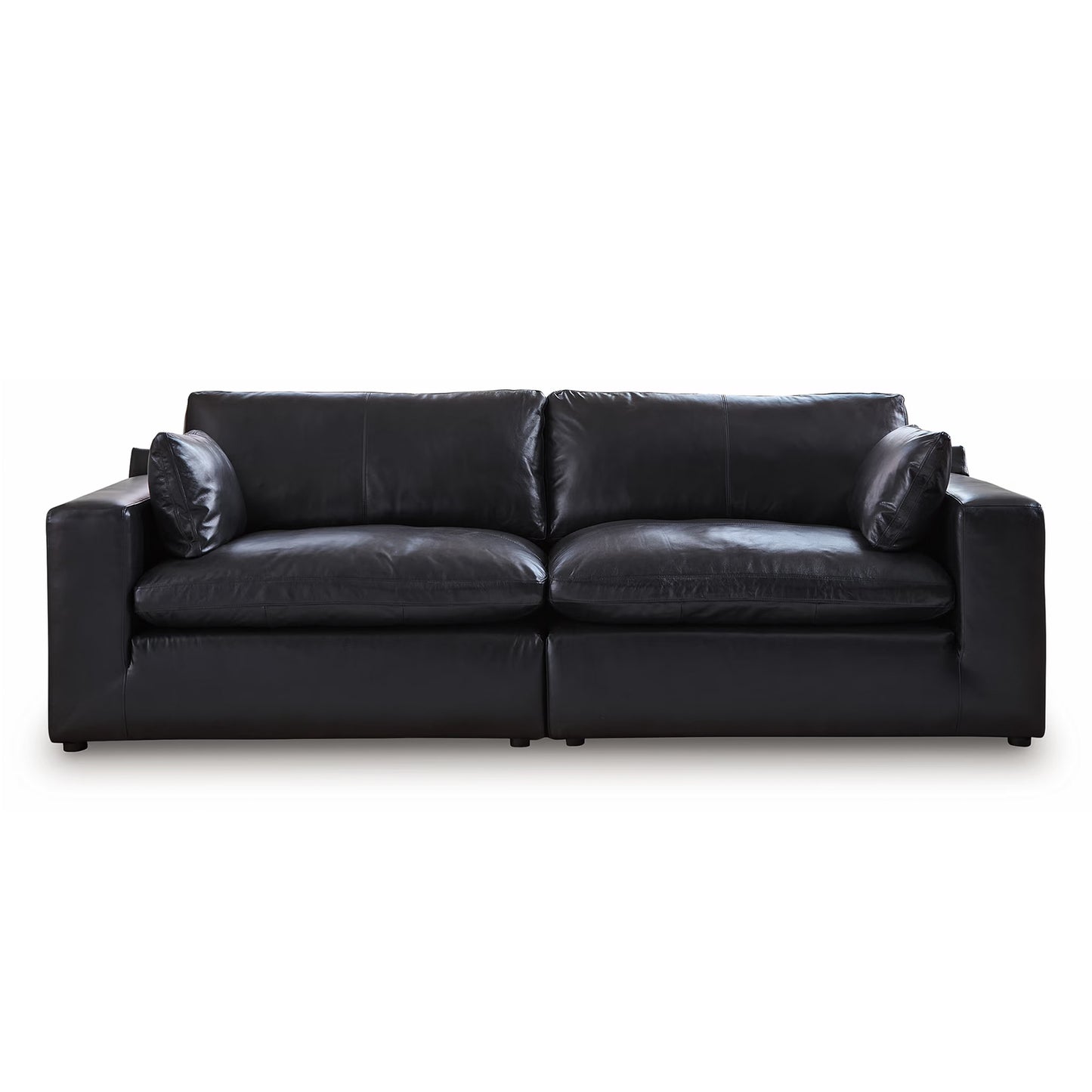 Emilia - 2-Piece Sectional Loveseat - Black
