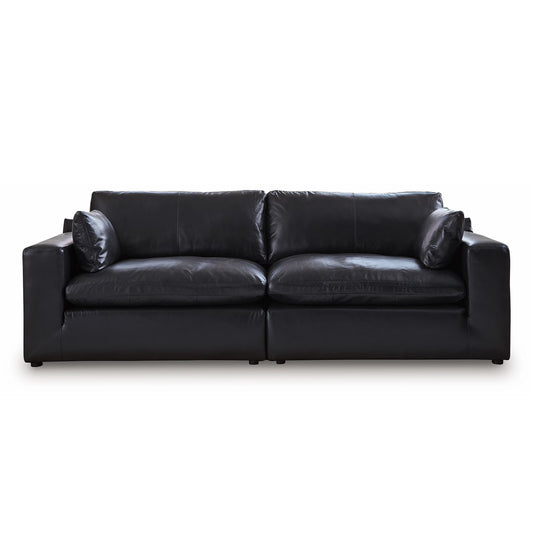 Emilia - 2-Piece Sectional Loveseat - Black