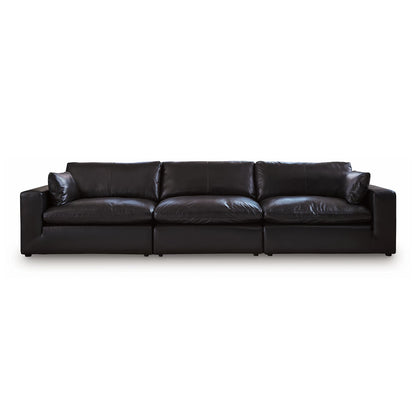 Emilia - 3-Piece Sectional Sofa - Black
