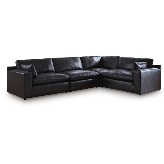 Emilia - 4-Piece Sectional - Black