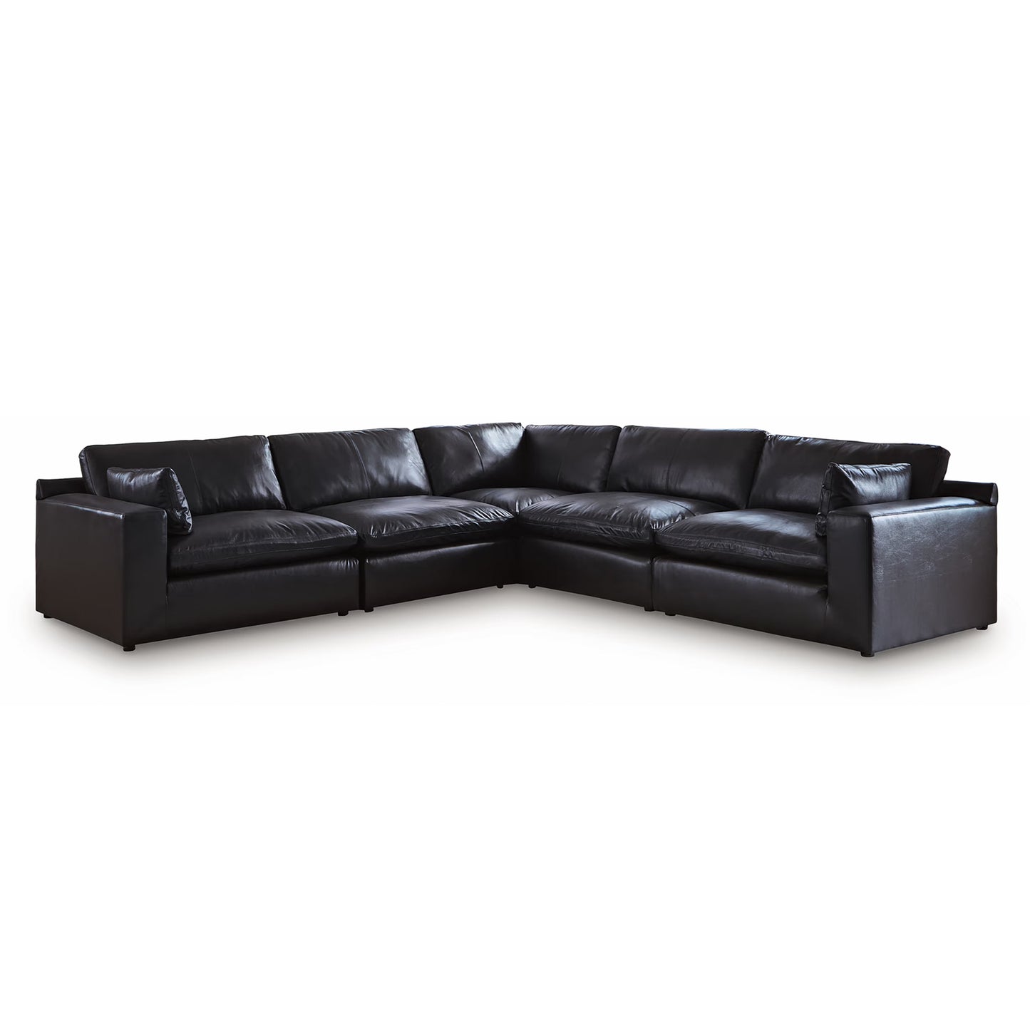 Emilia - 5-Piece Sectional - Black