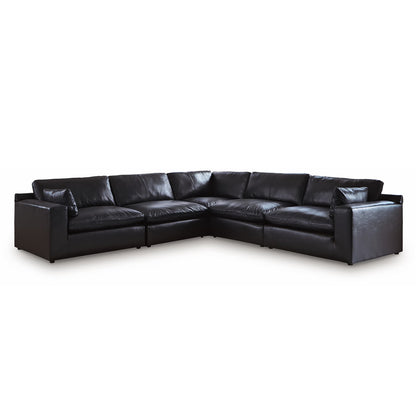 Emilia - 5-Piece Sectional - Black
