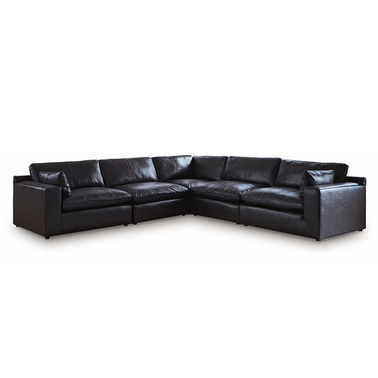 Emilia - 5-Piece Sectional - Black