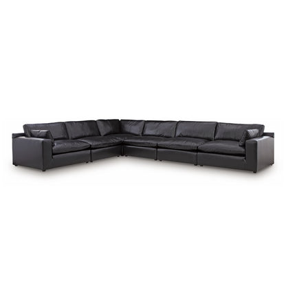Emilia - 6-Piece Sectional - Black
