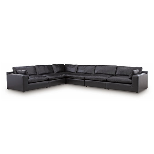 Emilia - 6-Piece Sectional - Black