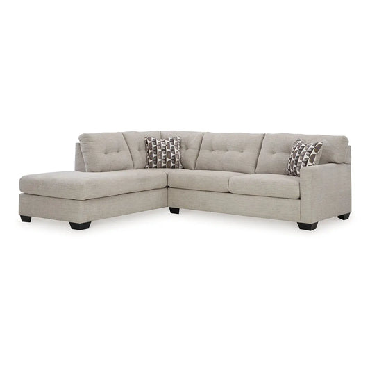 Mahoney - Pebble - 2-Piece Sleeper Sectional With Laf Corner Chaise