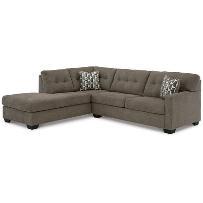 Mahoney - Chocolate - 2-Piece Sectional With Laf Corner Chaise