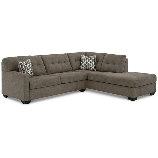 Mahoney - Chocolate - 2-Piece Sectional With Raf Corner Chaise