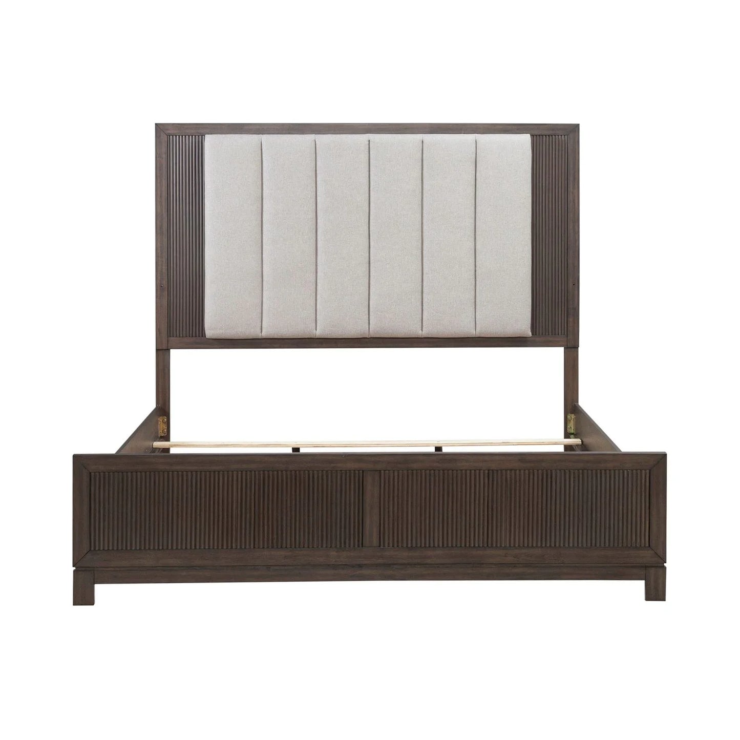 Modern Edge - King Upholstered Bed - Brown