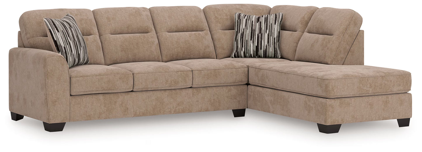 Olten - Mocha - 2-Piece Sectional With RAF Corner Chaise
