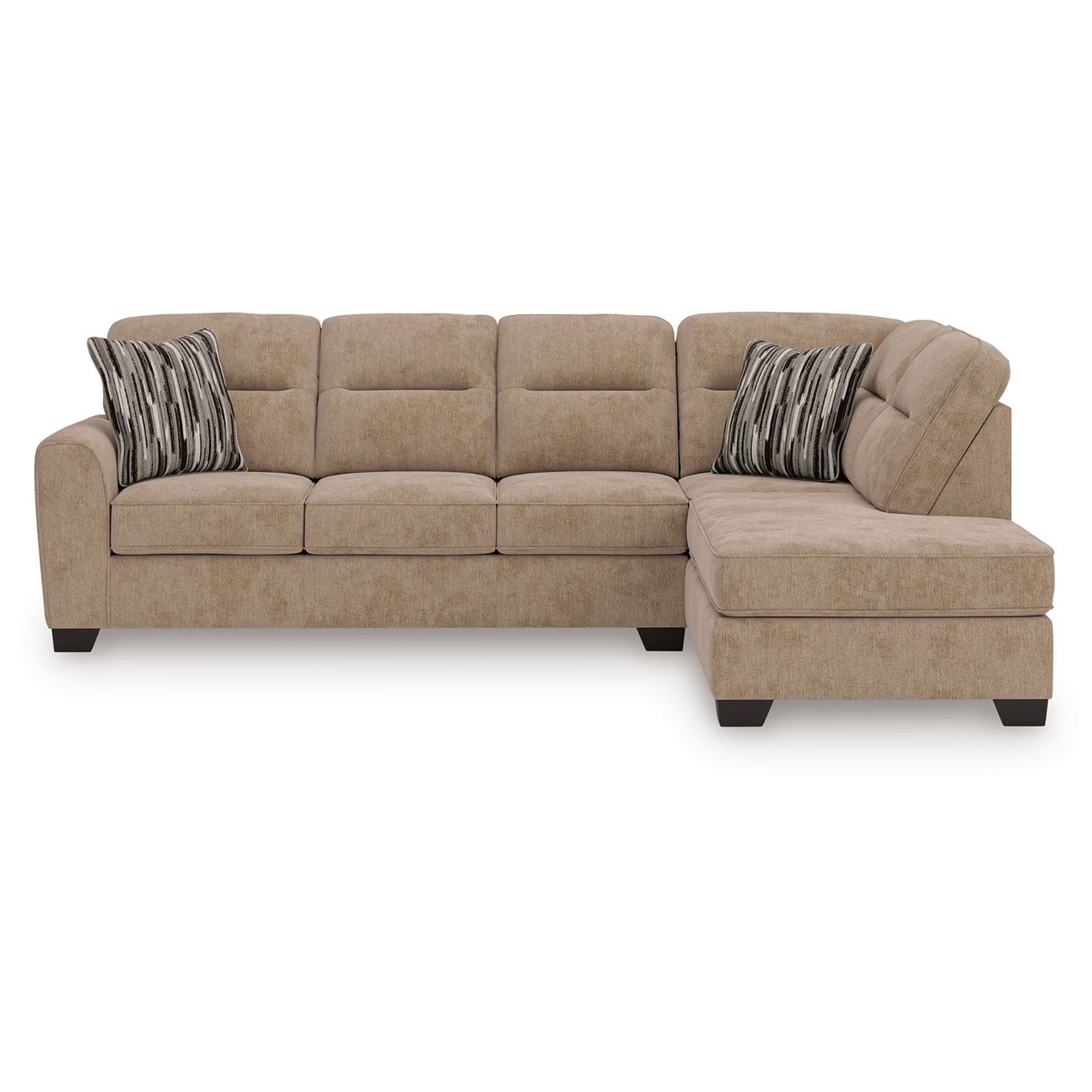Olten - Mocha - 2-Piece Sectional With RAF Corner Chaise