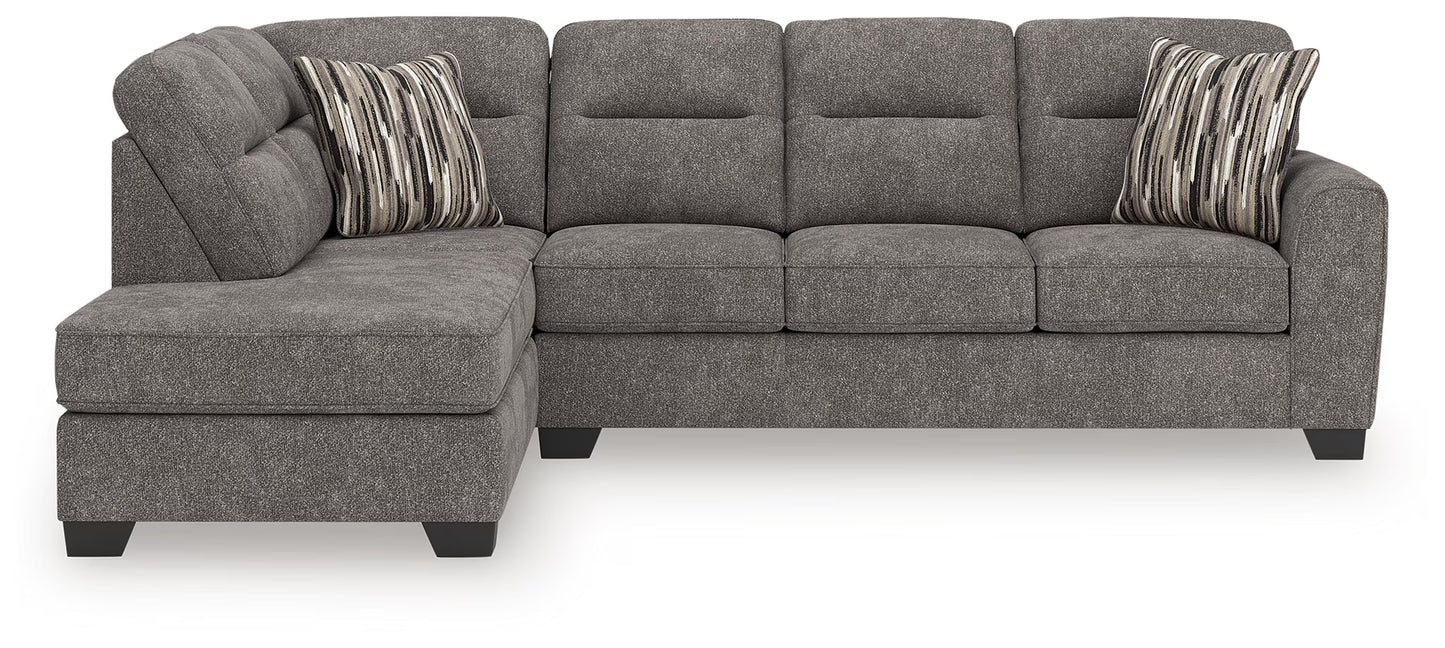 Olten - Graphite - 2-Piece Sectional With LAF Corner Chaise