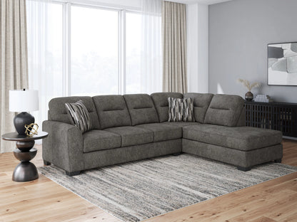 Olten - Graphite - 2-Piece Sectional With RAF Corner Chaise