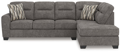 Olten - Graphite - 2-Piece Sectional With RAF Corner Chaise