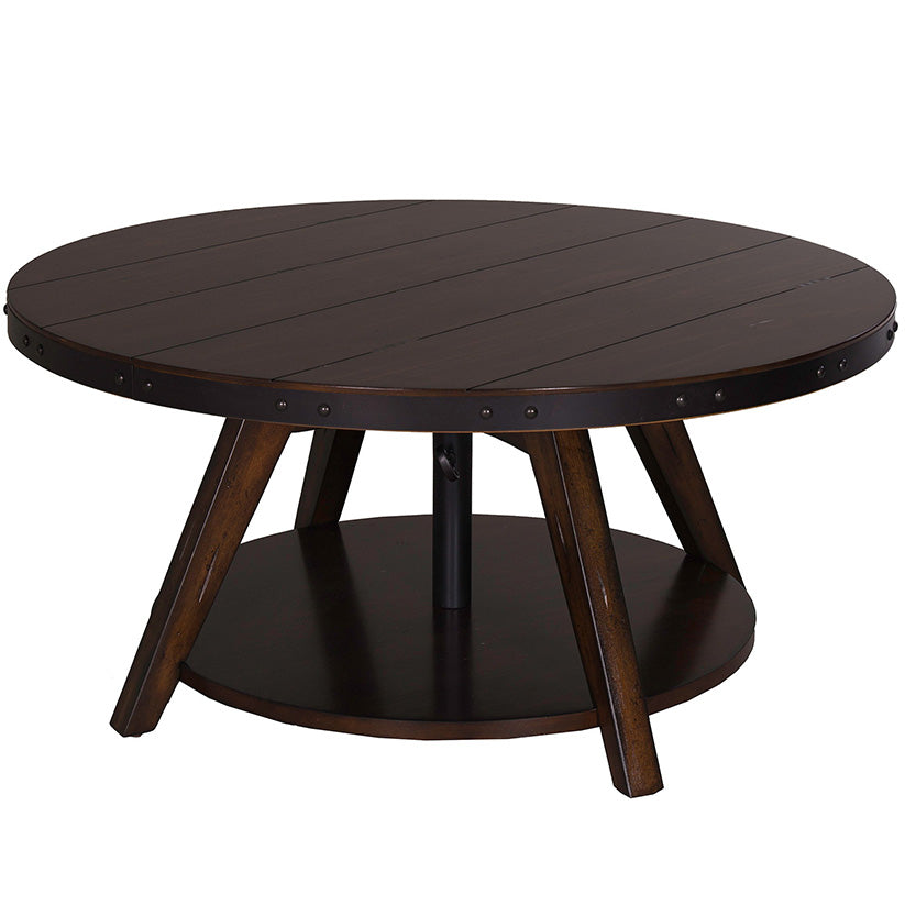 Aspen Skies - Motion Cocktail Table - Dark Brown