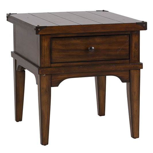 Aspen Skies - End Table - Dark Brown