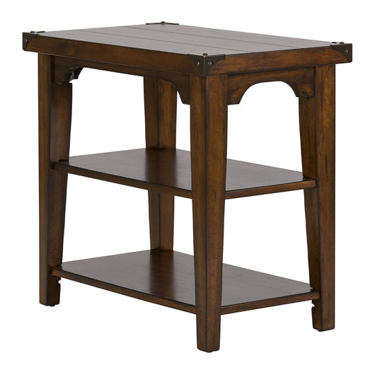 Aspen Skies - Chair Side Table - Dark Brown