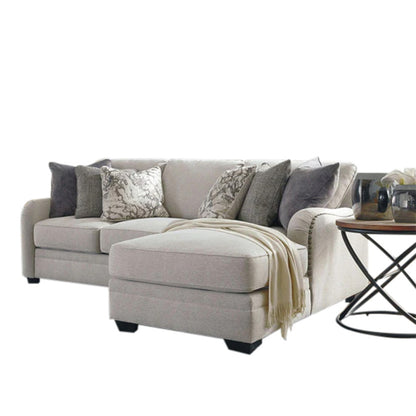 Dellara - Chalk - Right Arm Facing Corner Chaise 2 Pc Sectional