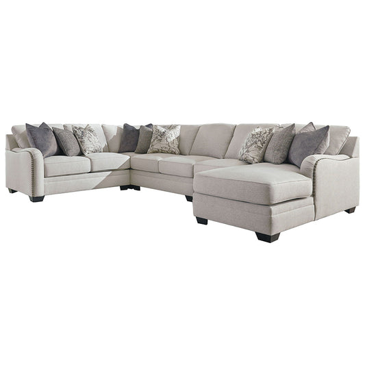 Dellara - Chalk - Right Arm Facing Corner Chaise 5 Pc Sectional