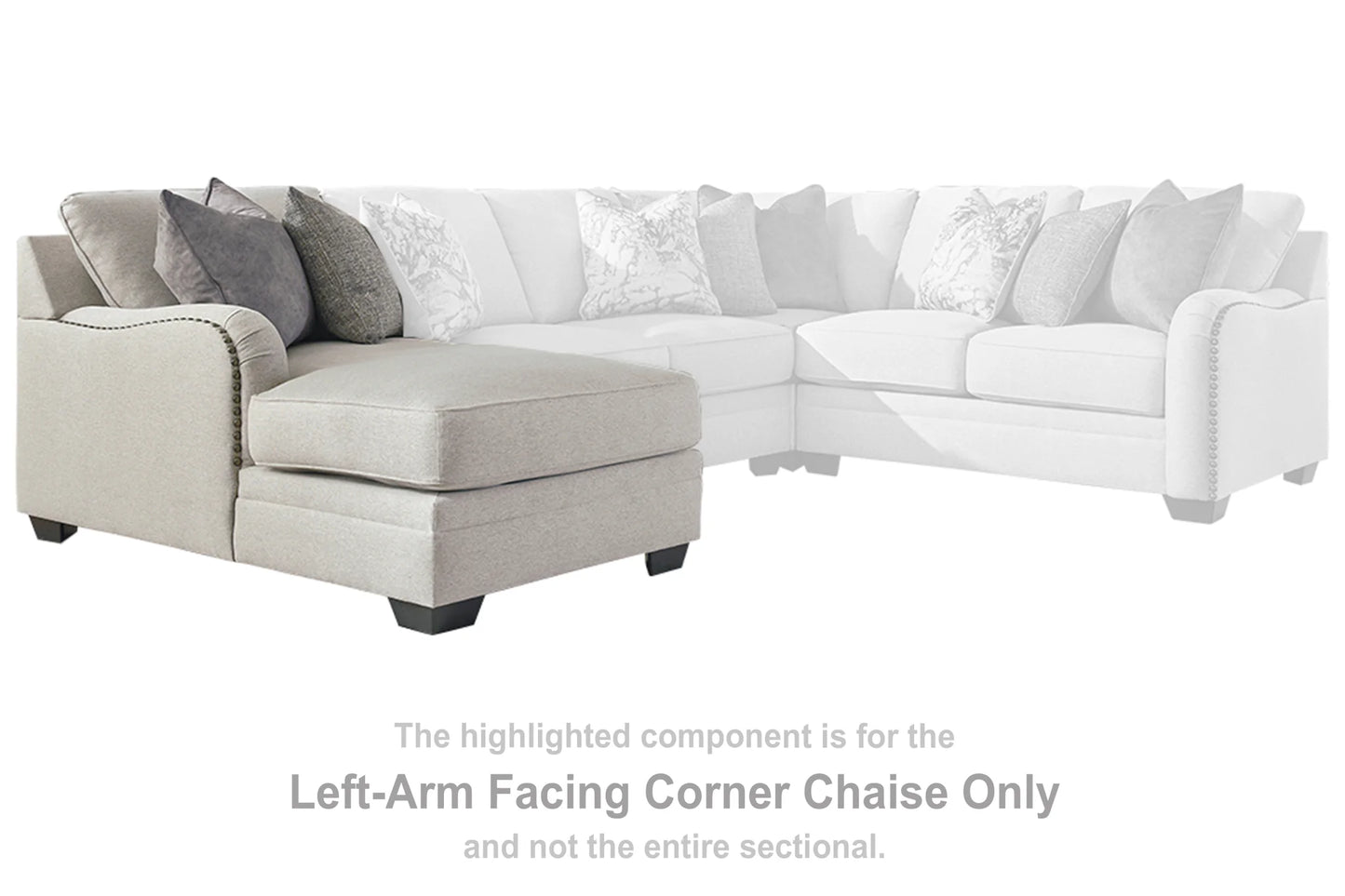 Dellara - Chalk - 3-Piece Sectional With Laf Corner Chaise