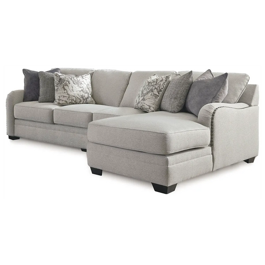 Dellara - Chalk - 3-Piece Sectional With Raf Corner Chaise