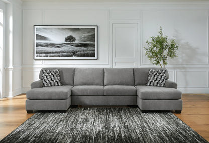 Birkdale Court - Gray - 3-Piece Sectional With LAF And RAF Corner Chaises