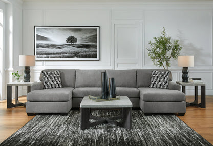 Birkdale Court - Gray - 3-Piece Sectional With LAF And RAF Corner Chaises