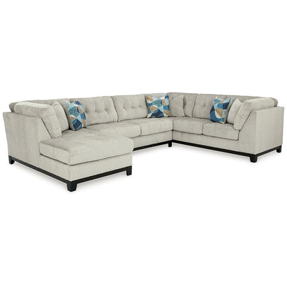 Maxon Place - Stone - 3-Piece Sectional With Laf Corner Chaise