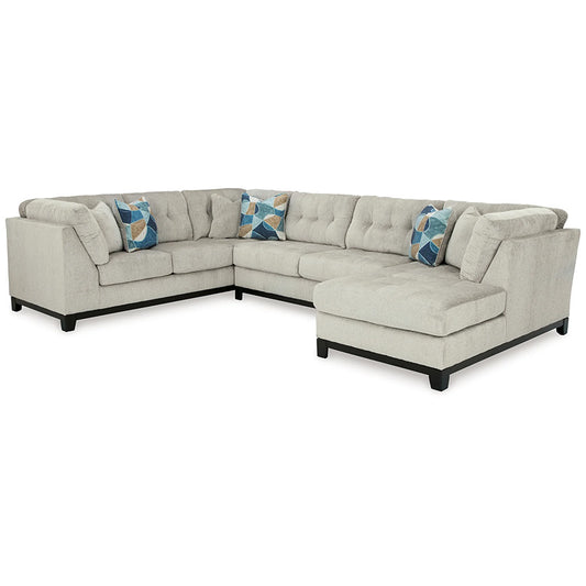 Maxon Place - Stone - 3-Piece Sectional With Raf Corner Chaise